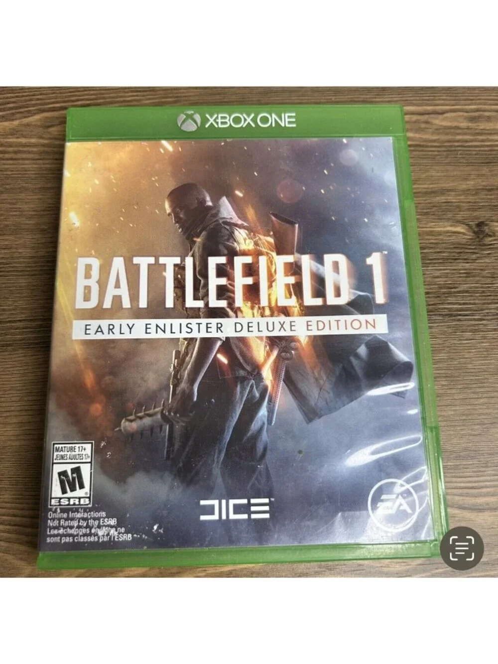 Microsoft XBox One - Battlefield 1 Early Enlister Deluxe Edition missing manual